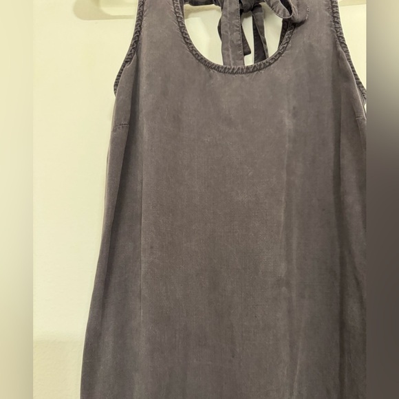 Cloth and Stone Anthropologie Distressed Black Wash Shift Dress - Picture 2 of 6